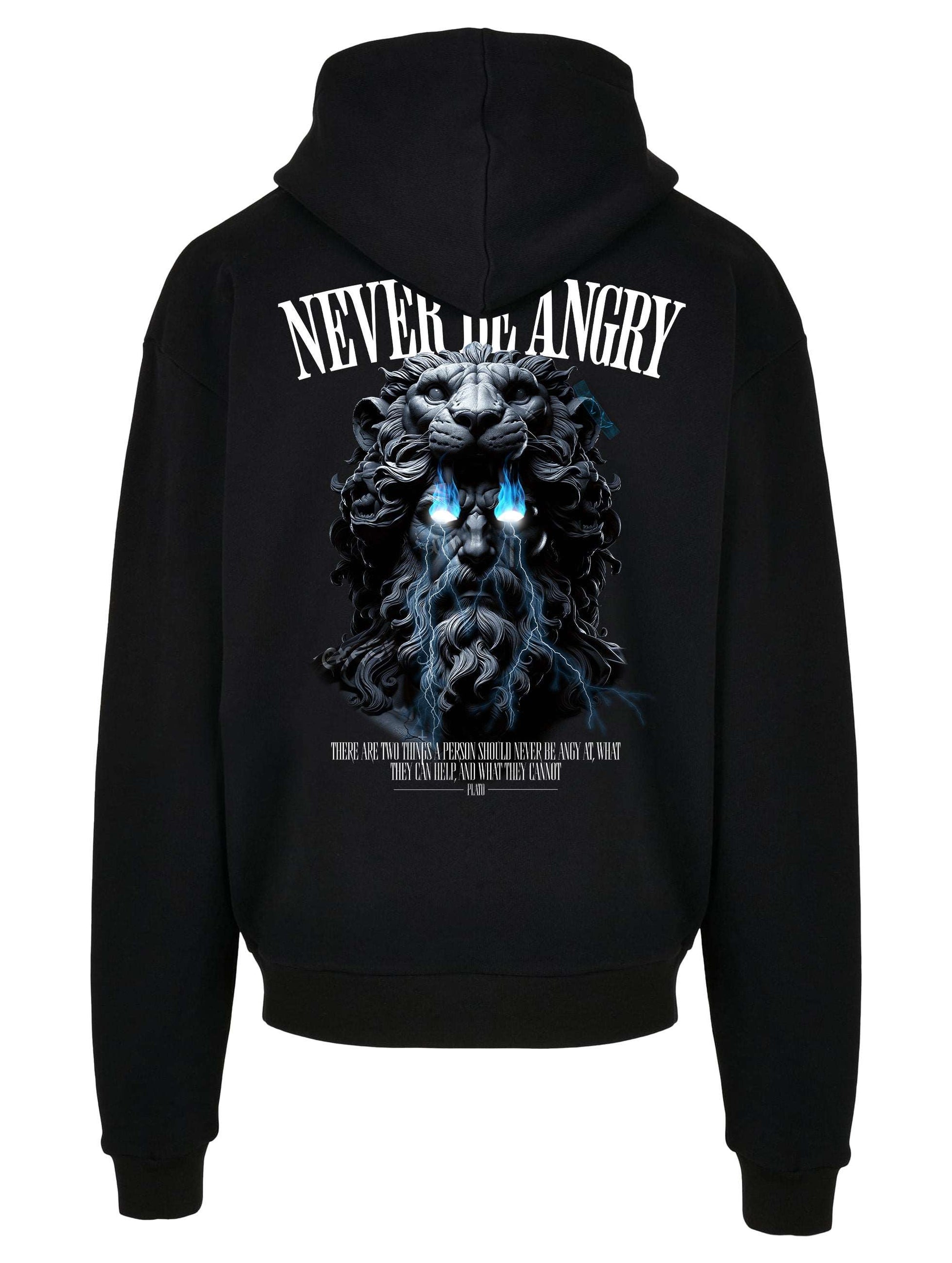 Never be Angry - Black Hoodie