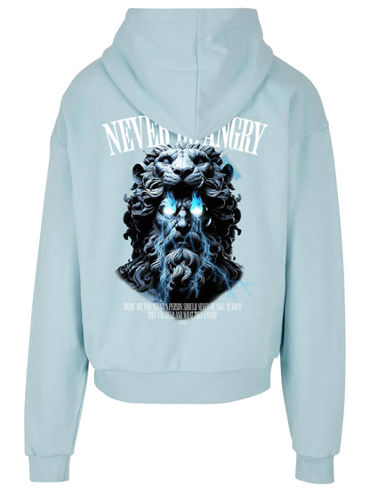 Never be Angry - Ocean Blue Hoodie