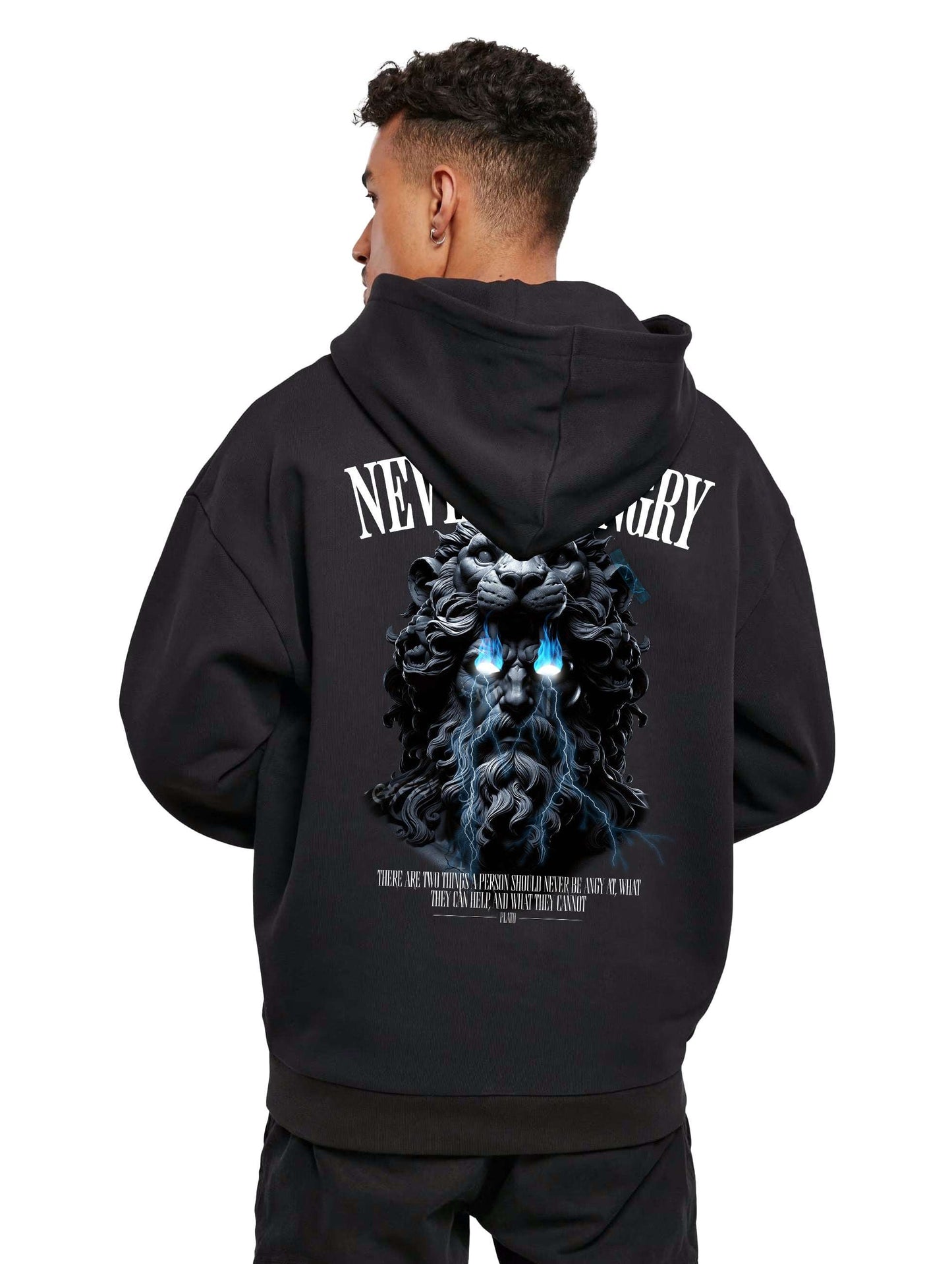 Never be Angry - Black Hoodie